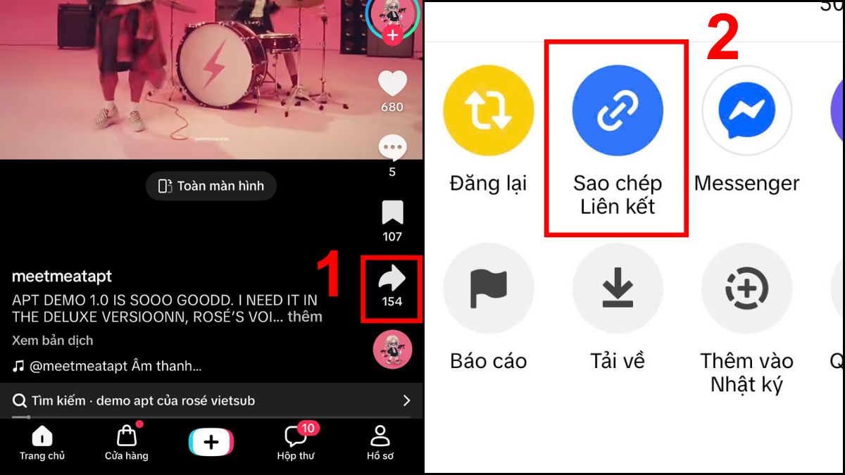 Cách tải video TikTok không logo trên iPhone bằng Lovetik - bước 1