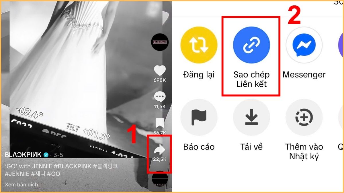 Cách tải video TikTok không logo trên iPhone bằng Tikmate - bước 1