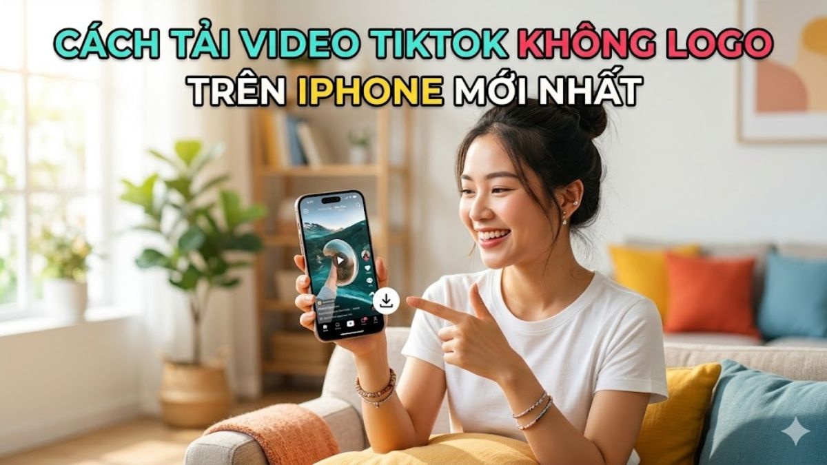 Cách tải video TikTok không logo trên iPhone mới nhất 2026
