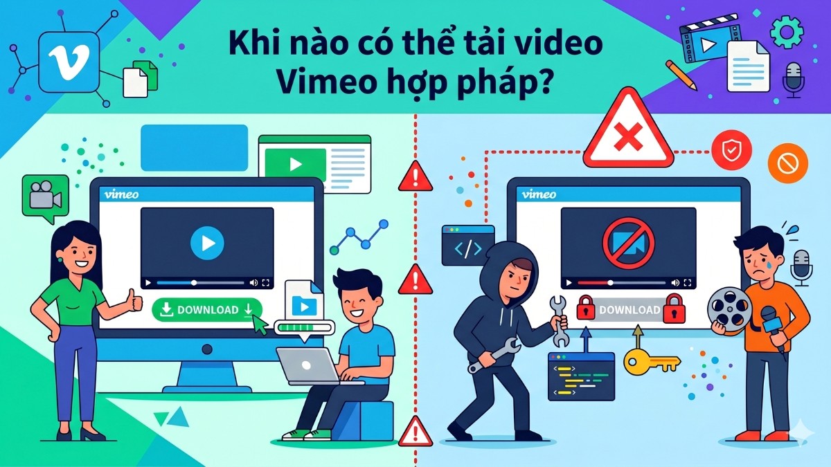 Tải video Vimeo hợp pháp khi chủ sở hữu cho phép quyền tải xuống