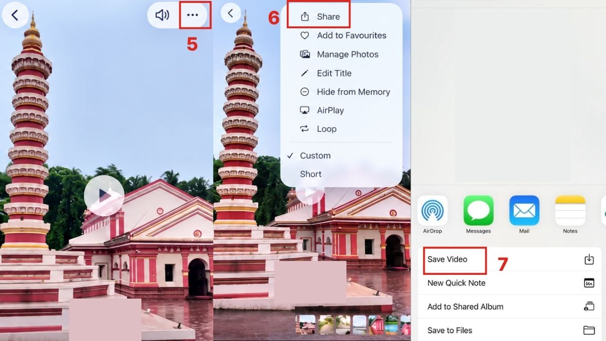 Cách tạo video từ ảnh trên iPhone bằng kỷ niệm Memories - bước 2