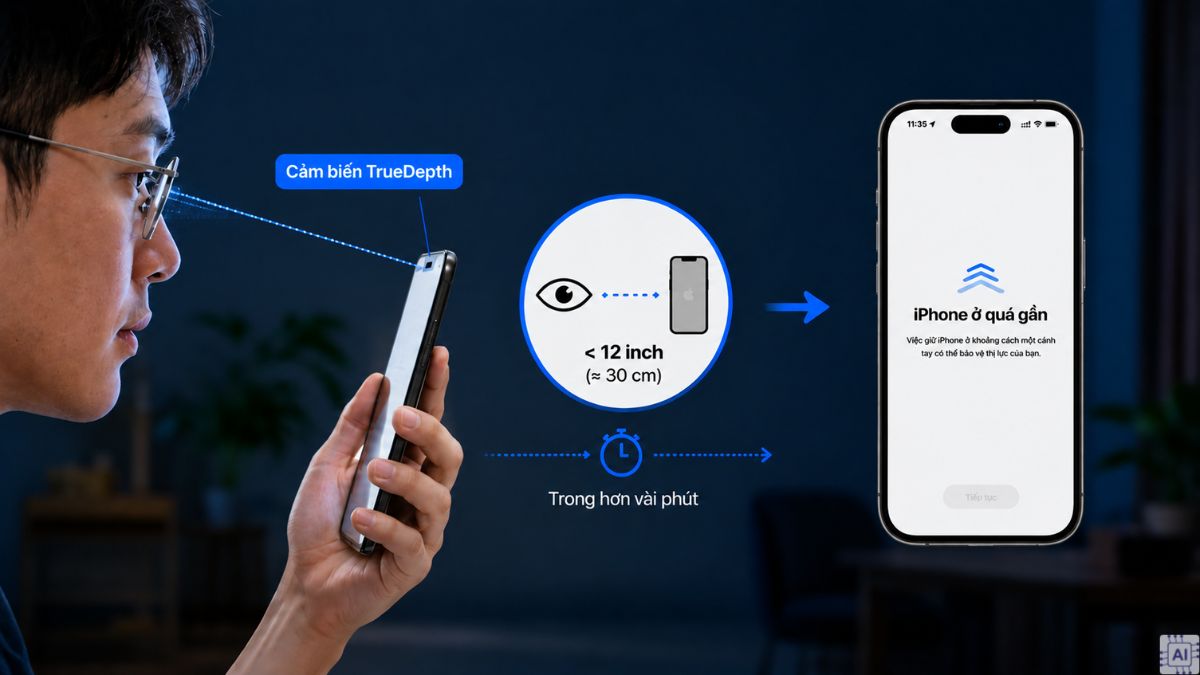 Cách thức hoạt động của tính năng “iPhone quá gần”