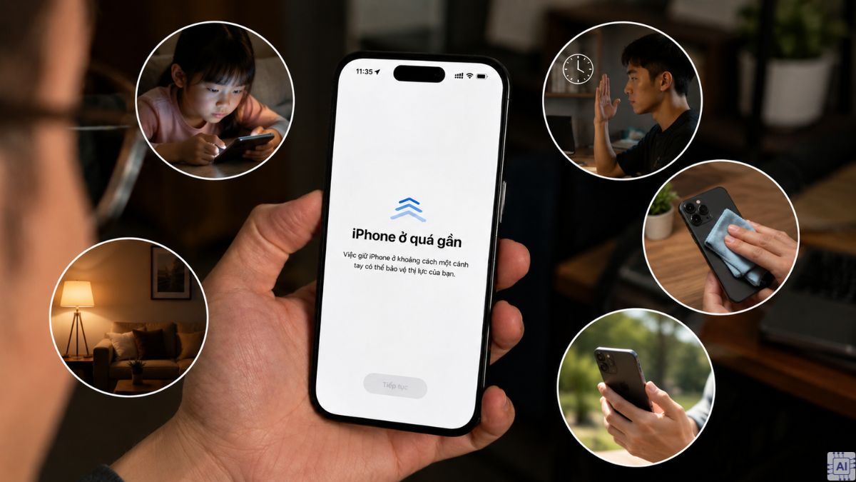 Các lưu ý khi sử dụng tính năng cảnh báo quá gần iPhone