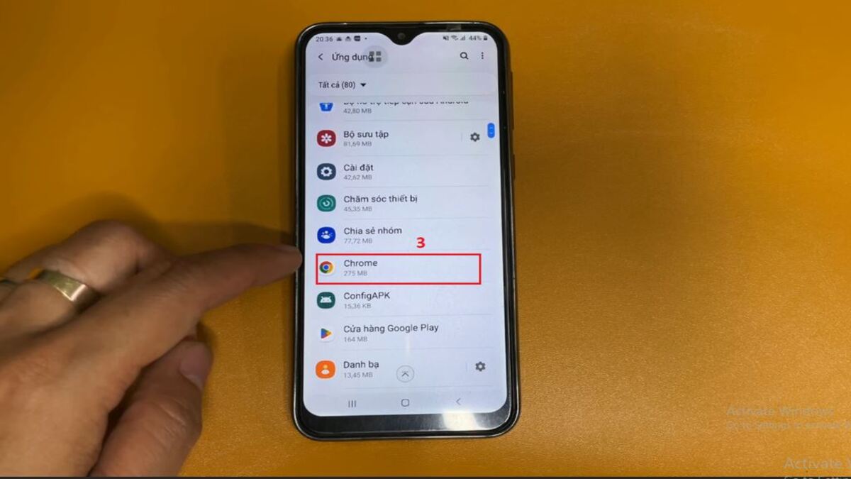 Cách tắt ứng dụng chạy ngầm trên Samsung bằng cài đặt - bước 3