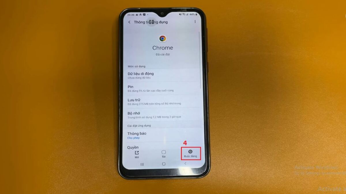 Cách tắt ứng dụng chạy ngầm trên Samsung bằng cài đặt - bước 4