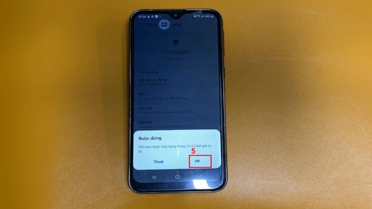Cách tắt ứng dụng chạy ngầm trên Samsung bằng cài đặt - bước 5