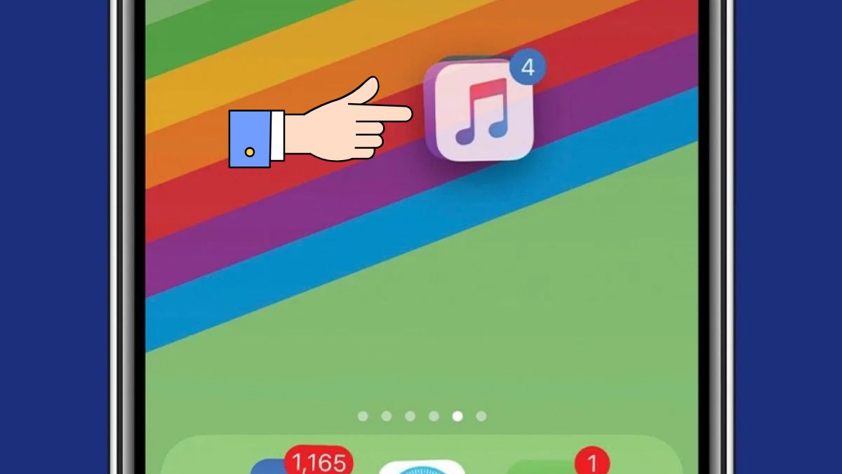 Cách test màn hình iPhone bằng di chuyển icon