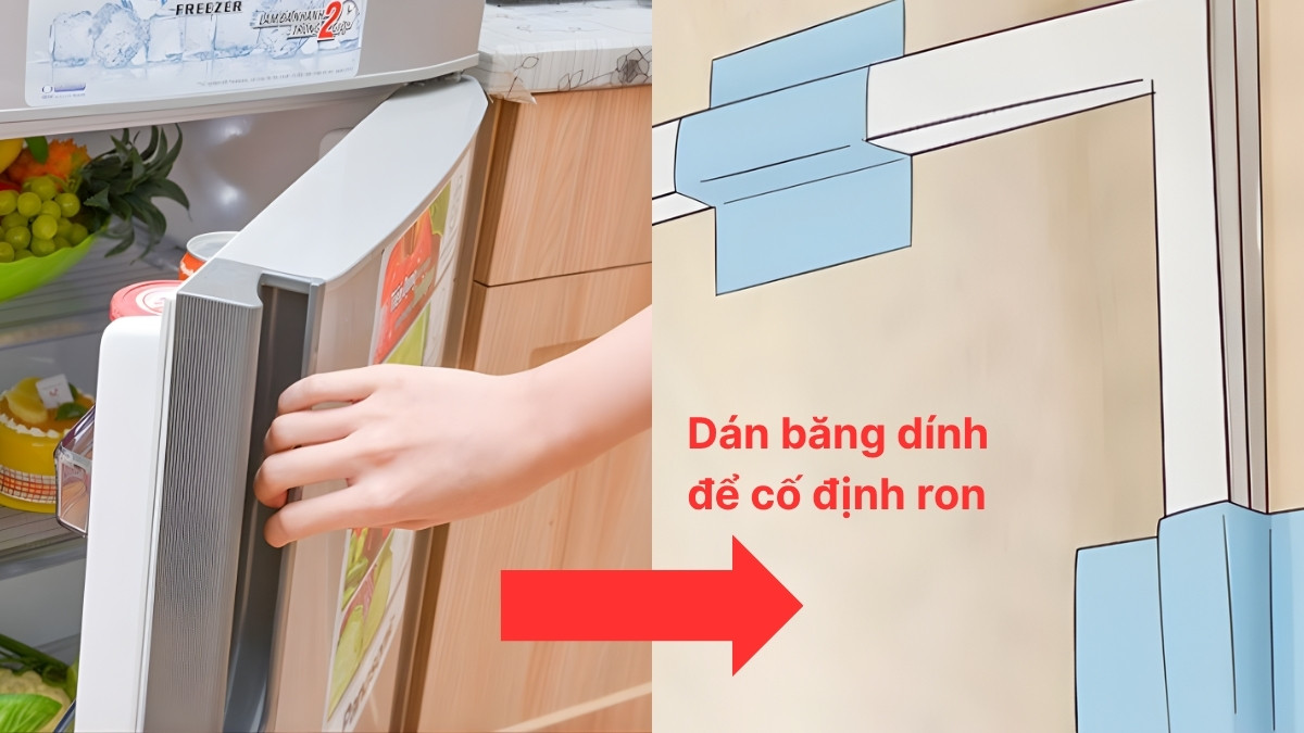 Cách thay ron tủ lạnh bằng cách thay ron mới - bước 4