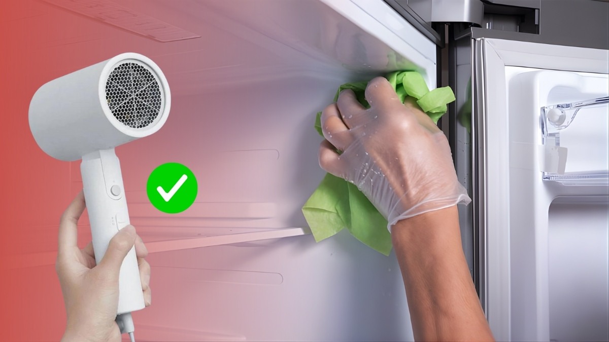 Cách thay ron tủ lạnh bằng cách sử dụng lại ron cũ - bước 1