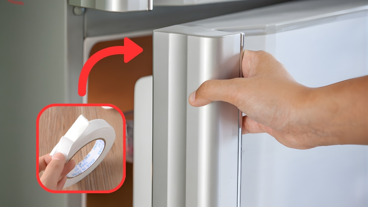 Cách thay ron tủ lạnh bằng cách sử dụng lại ron cũ - bước 3