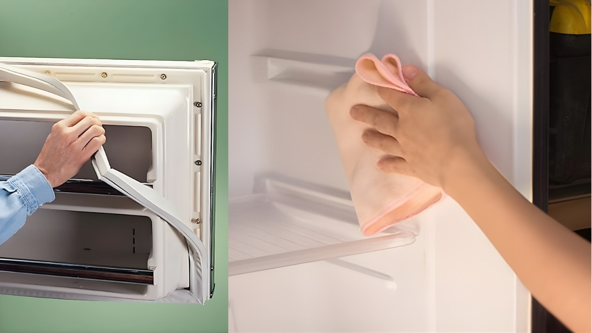 Cách thay ron tủ lạnh bằng cách thay ron mới - bước 2