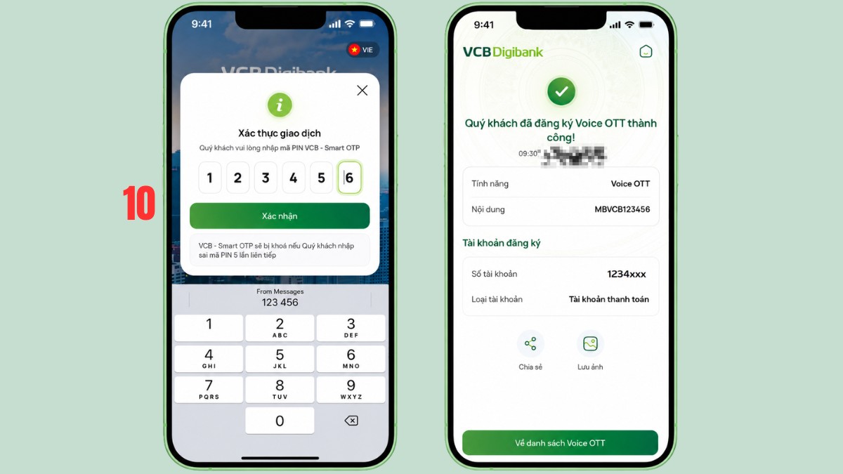 Cách bật thông báo số dư bằng giọng nói trên iPhone - bước 4