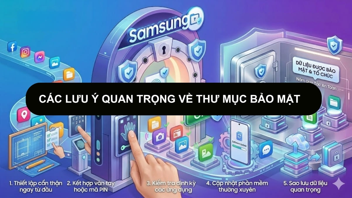 Các lưu ý quan trọng về Thư mục bảo mật