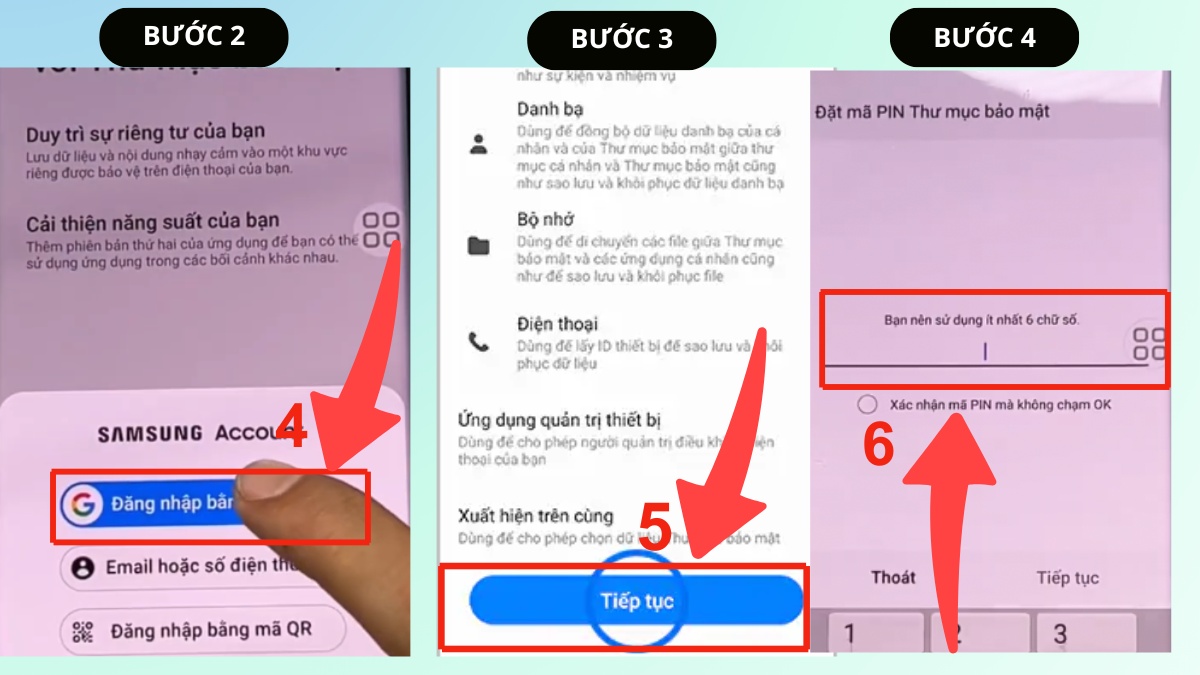 Cách kích hoạt thư mục bảo mật Samsung - bước 2