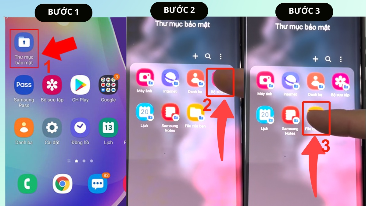 Cách thay đổi vị trí ứng dụng trong Thư mục bảo mật Samsung