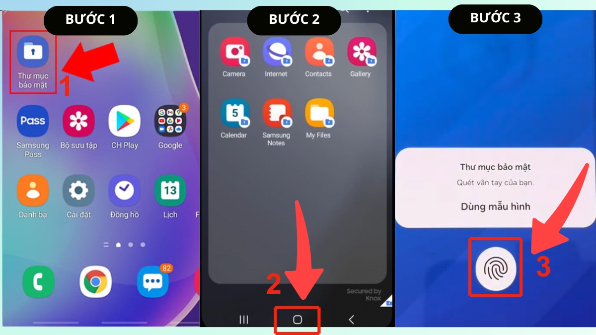 Cách thoát thư mục bảo mật Samsung