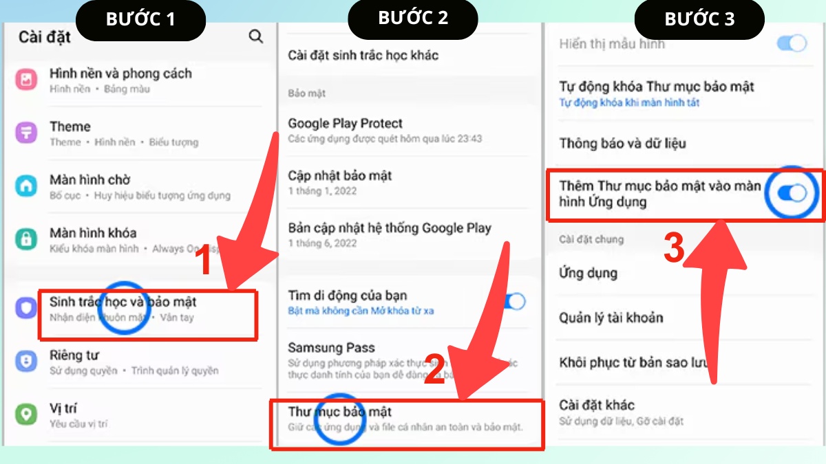 Cách ẩn ứng dụng Thư mục bảo mật Samsung