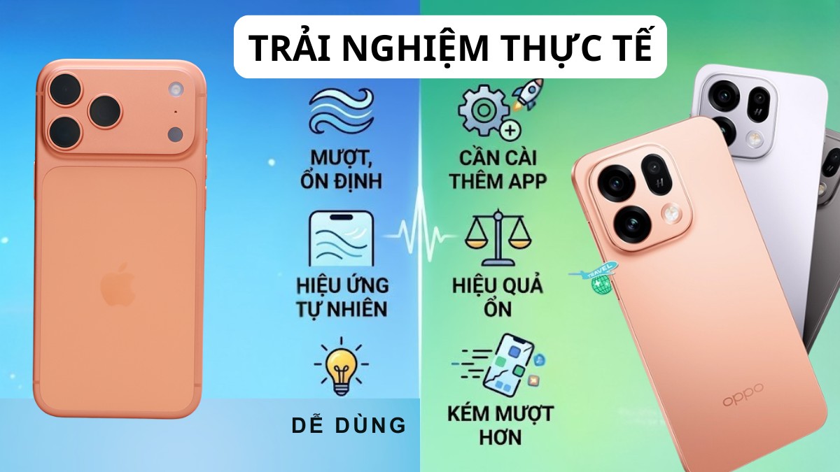 Trải nghiệm thực tế tính năng chống say xe giữa iPhone và Android