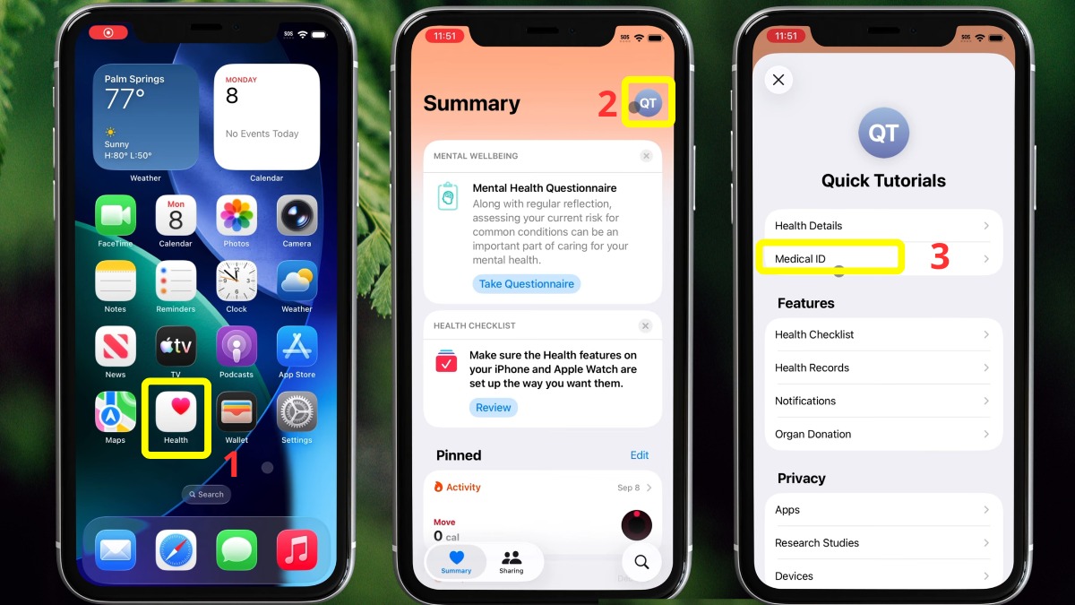 Cách thêm liên hệ khẩn cấp trong SOS iPhone - bước 1
