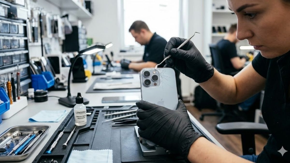 Địa chỉ thay viền camera iPhone 15 bị trầy xước