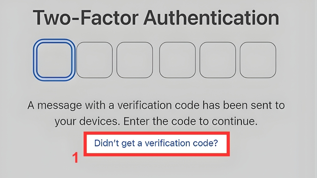 Cách xác minh ID Apple bằng số điện thoại - bước 1