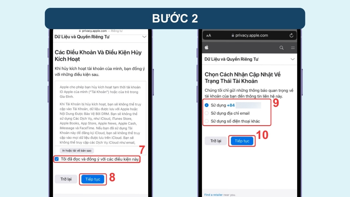 Cách hủy đăng ký ID Apple trên iPhone đơn giản - bước 3