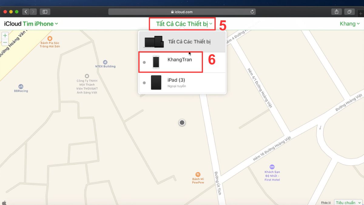Cách xóa ID Apple trên iPhone cũ từ xa bằng Web - bước 3