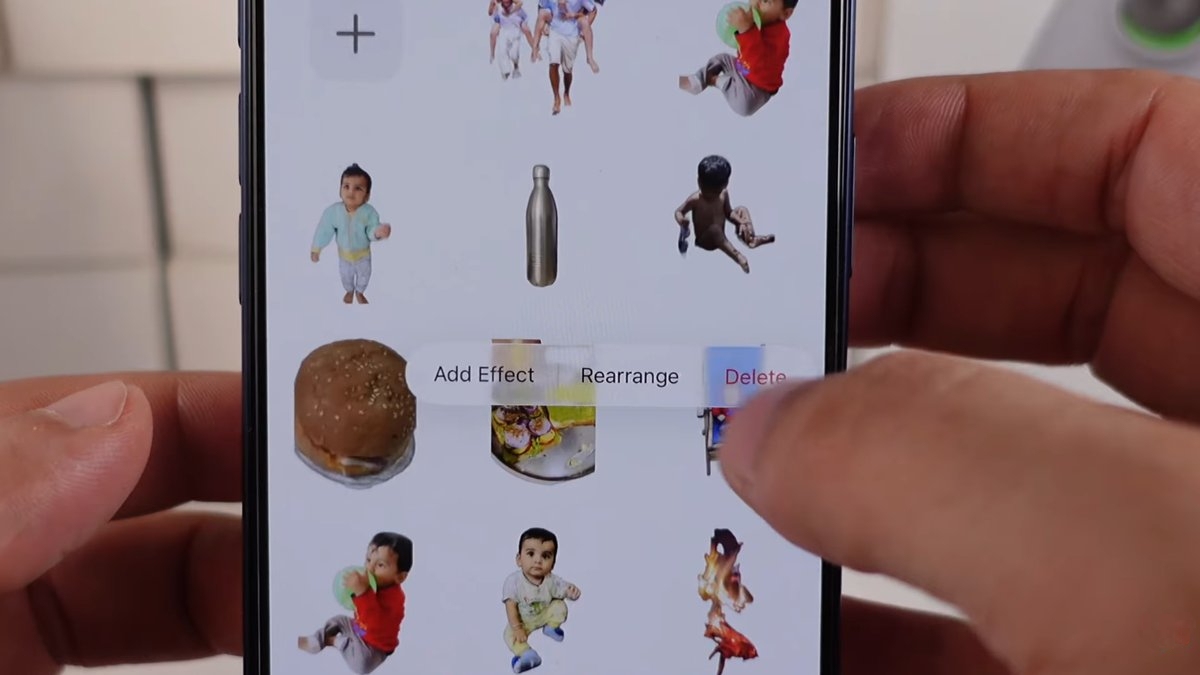 Lưu ý khi xóa nhãn dán iMessage