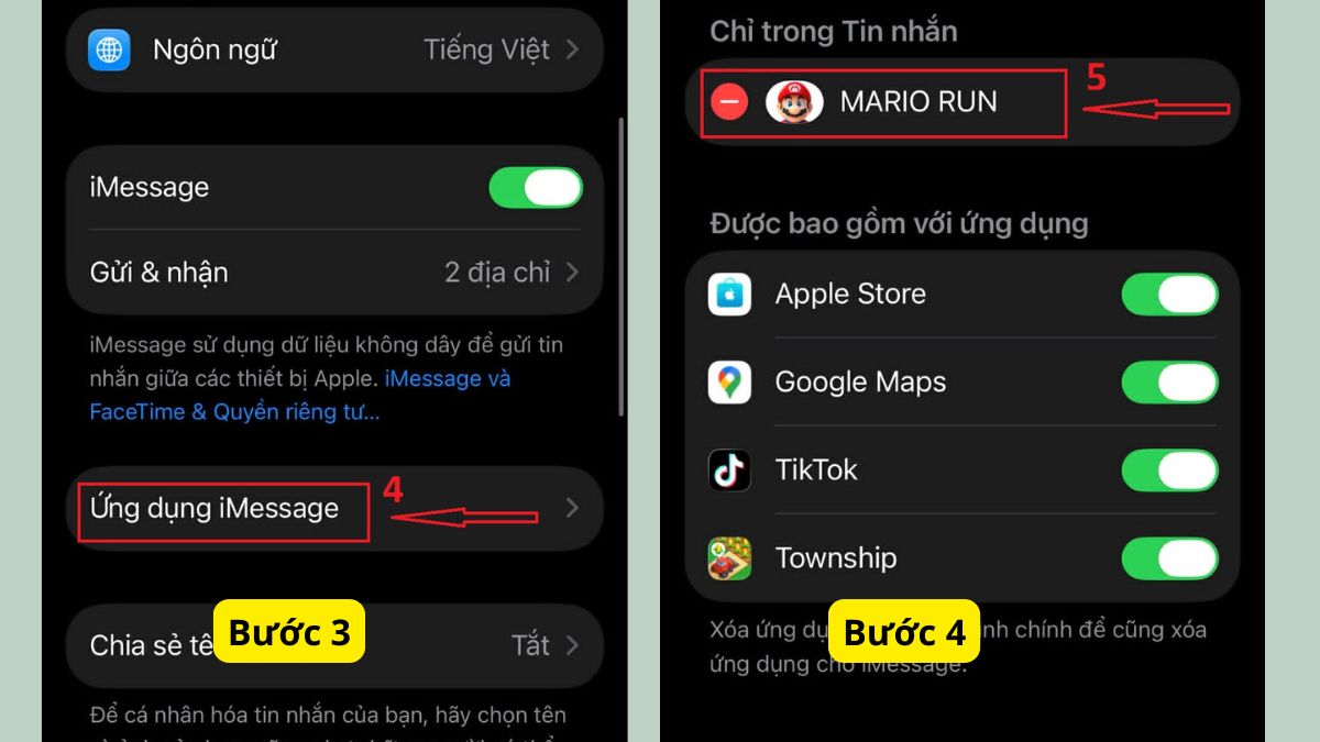 Cách xóa sticker ra khỏi điện thoại Android - bước 2,3,4