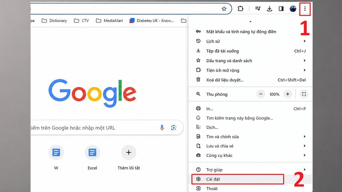 Sửa lỗi Youtube 400 bằng cách xóa Cookie và bộ nhớ đệm - bước 1