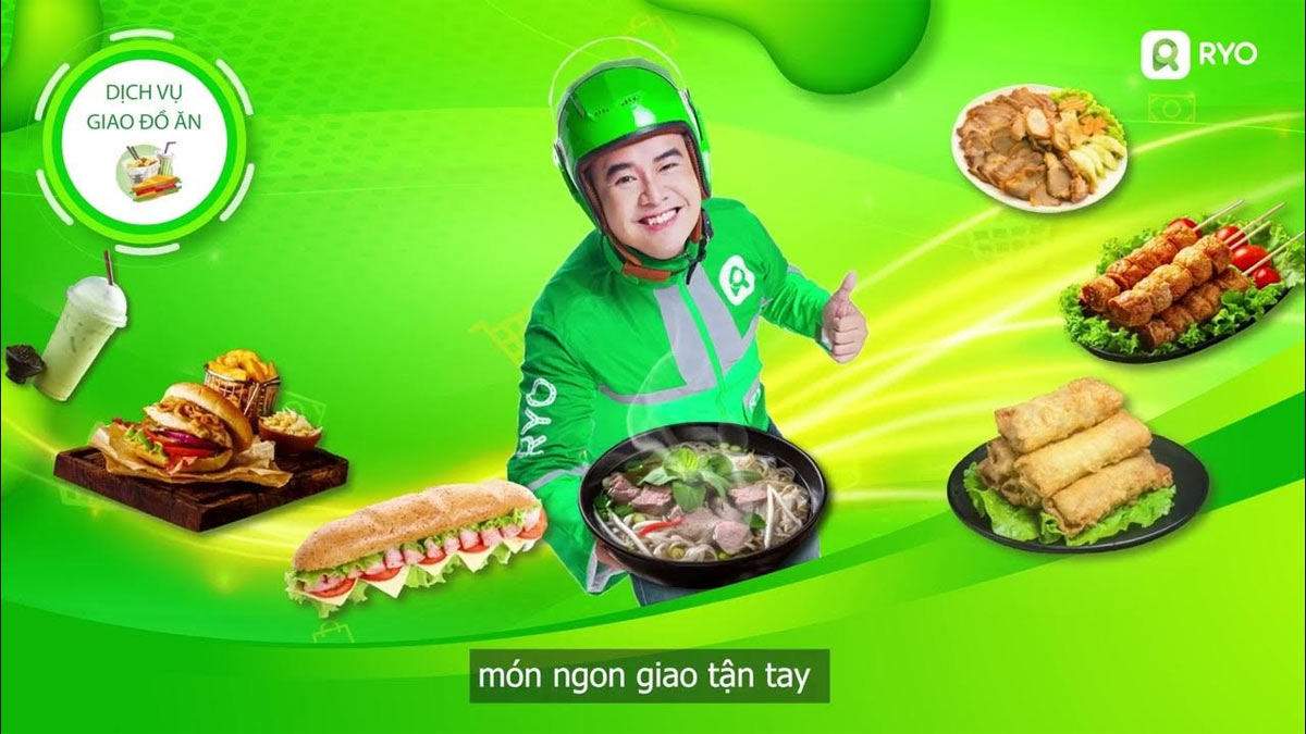RYO app đặt đồ ăn rẻ online