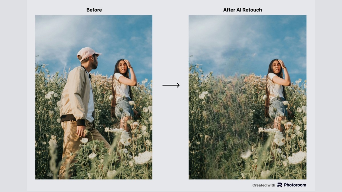 App xóa người bằng AI PhotoRoom