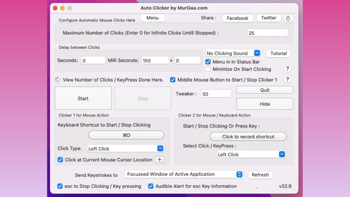 Hướng dẫn tải và sử dụng các phần mềm Auto Click cho Macbook với auto clicker - bước 1