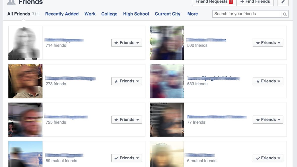 Lưu ý cách ẩn bạn bè trên Facebook