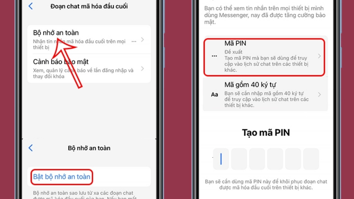 Hướng dẫn cách bật mã hóa đầu cuối Messenger - bước 3