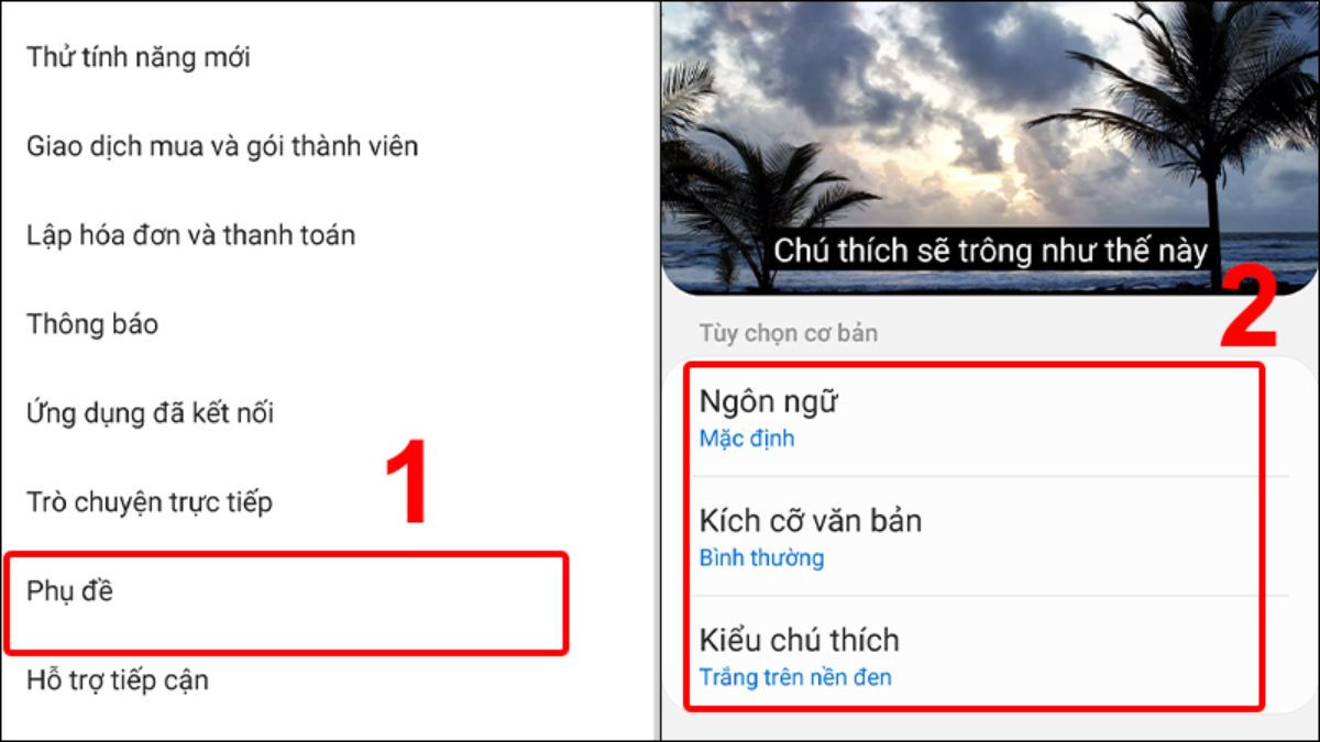 Cách tắt và tùy chỉnh phụ trên YouTube trên android - bước 3