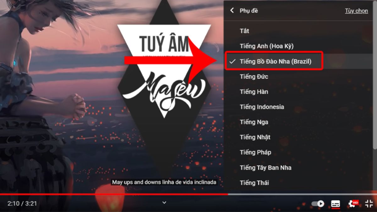 Cách tắt và tùy chỉnh phụ trên YouTube trên máy tính - bước 2