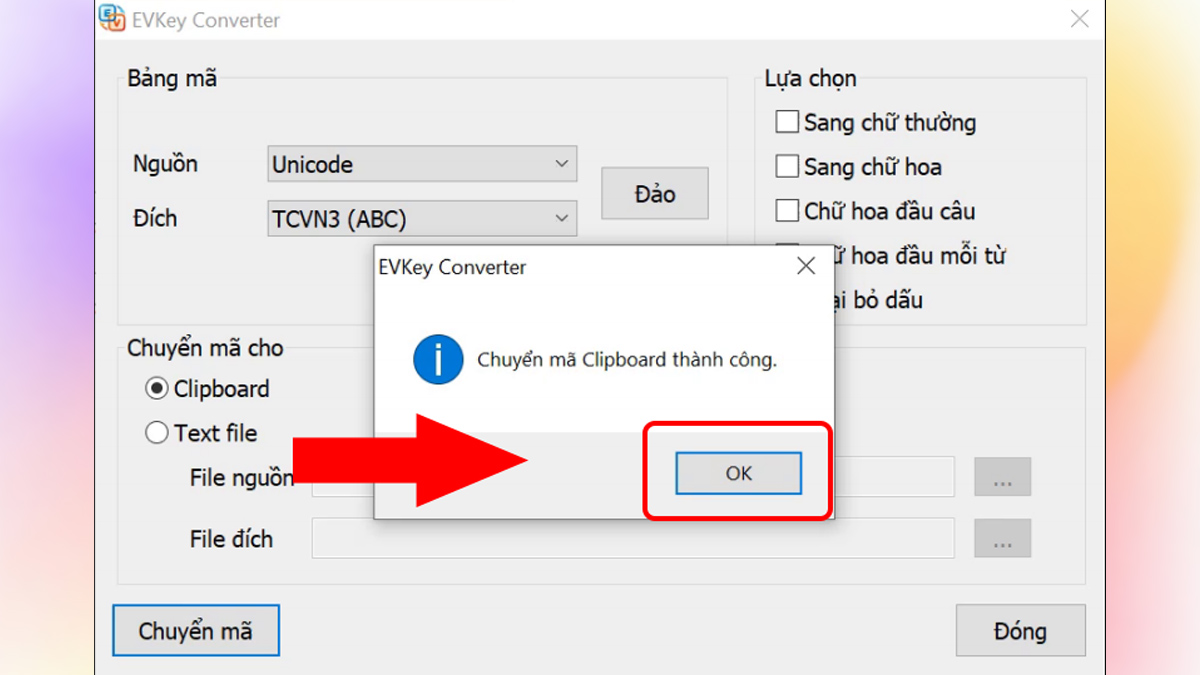 cách chỉnh unikey chuyển đổi font chữ Tiếng Việt - bước 4
