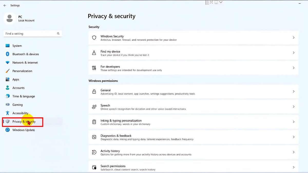 Cách cho phép Messenger truy cập micro trên máy tính với windows - bước 2