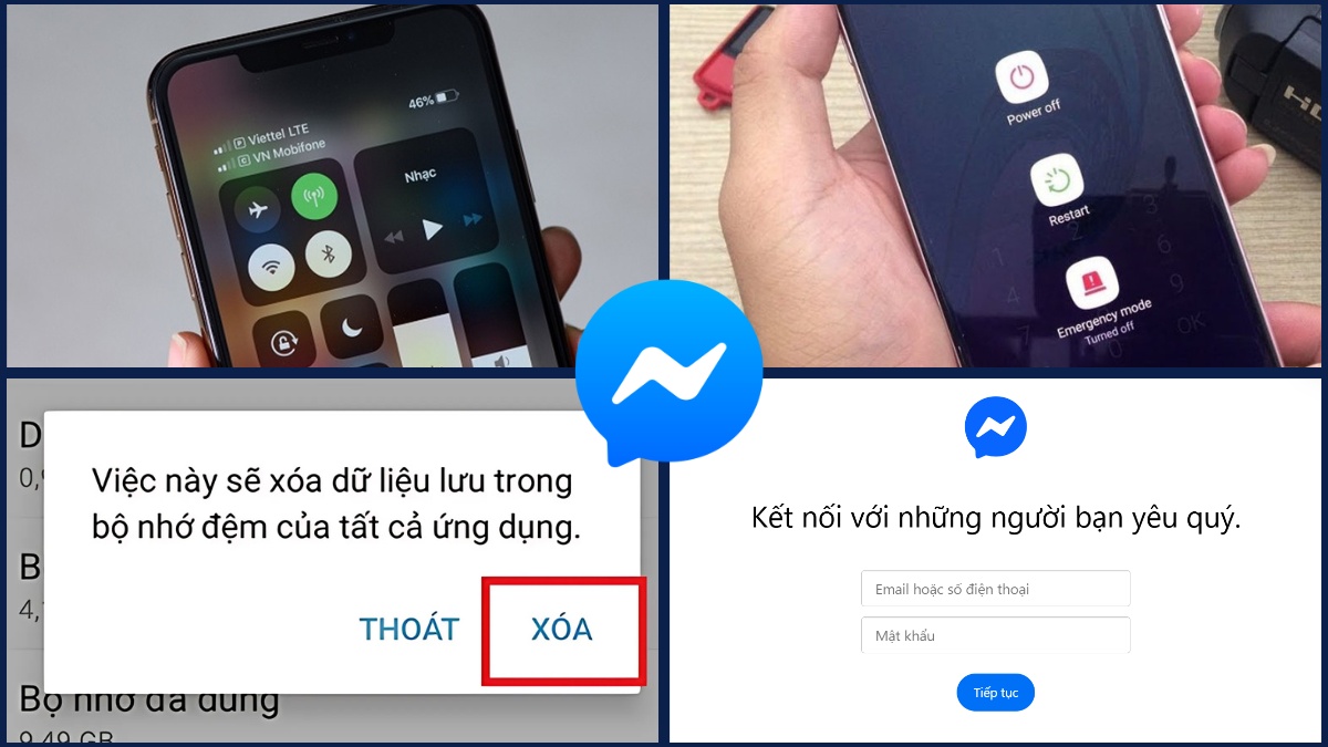 Cách khắc phục lỗi không chuyển được tài khoản trên Messenger