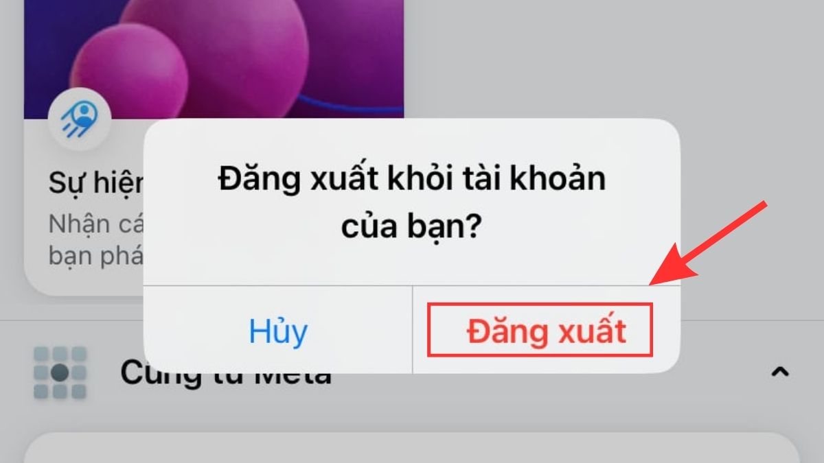 Cách đăng xuất Facebook trên điện thoại iPhone - bước 3