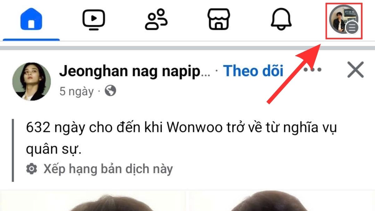 Cách đăng xuất Facebook trên điện thoại Android - bước 2