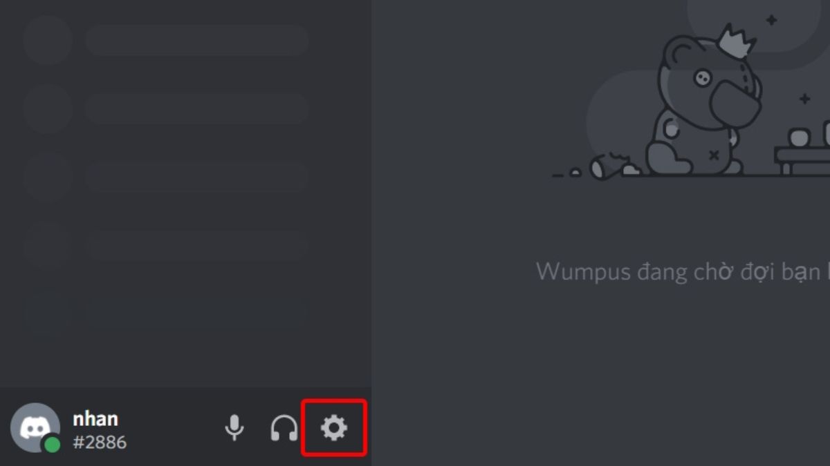 Hướng dẫn cách đổi ảnh đại diện Discord trên laptop, PC - bước 1