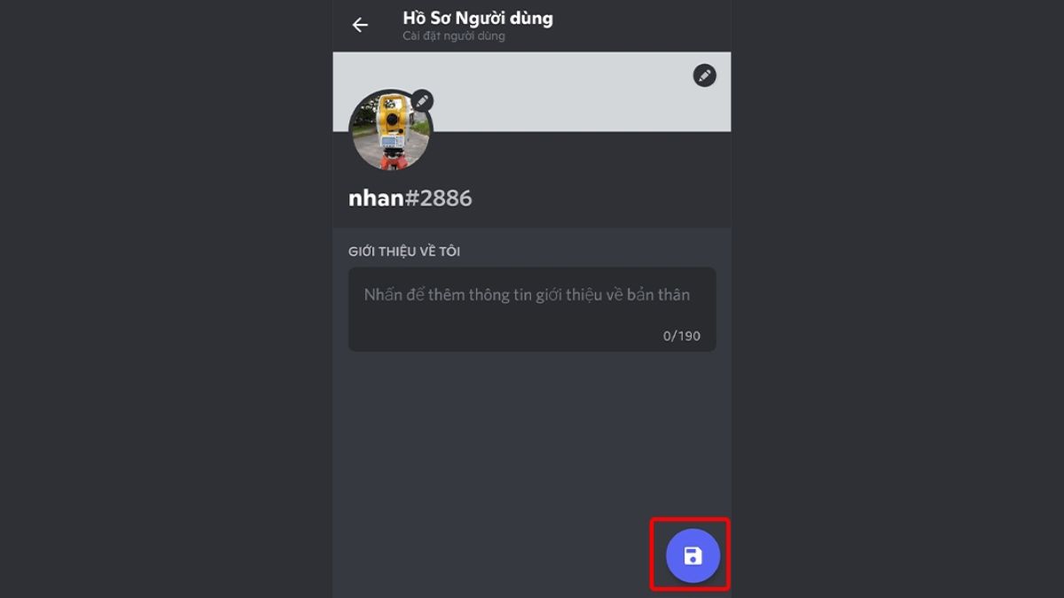 Hướng dẫn cách đổi ảnh đại diện Discord trên điện thoại - bước 5