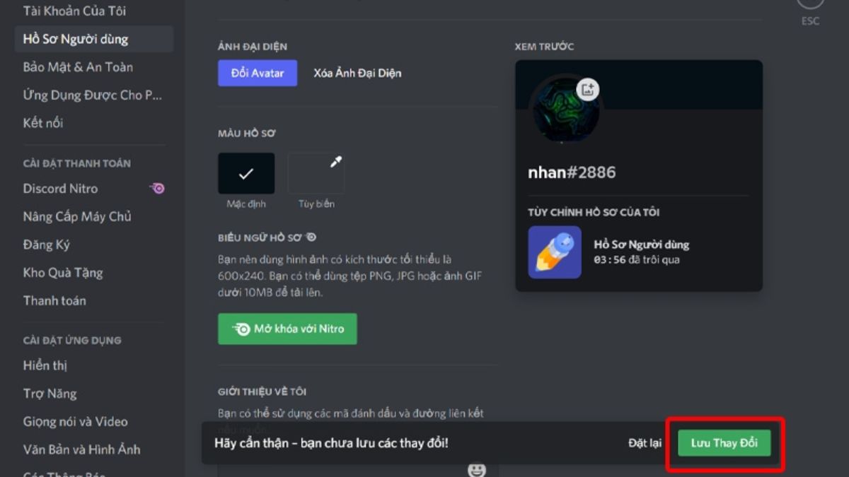 Hướng dẫn cách đổi ảnh đại diện Discord trên laptop, PC - bước 7