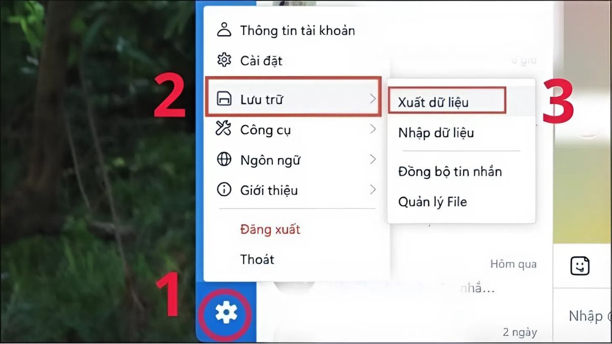 Cách đồng bộ tin nhắn Zalo trên máy tính - bước 1