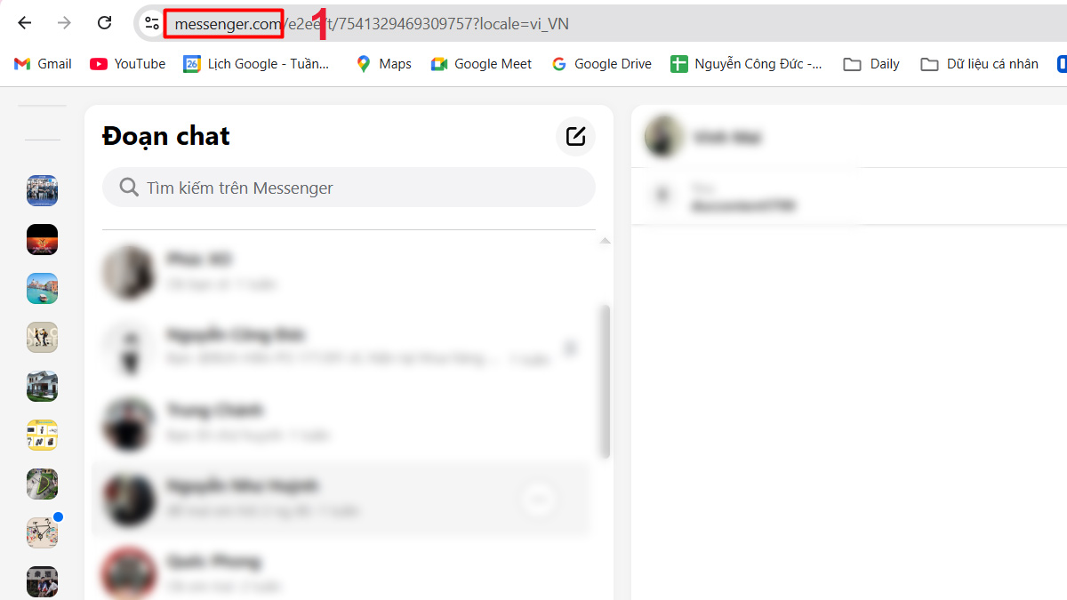 Mẹo bỏ ghim tin nhắn trên Messenger - bước 1
