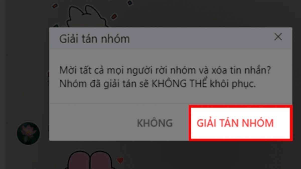 Các lỗi thường gặp khi giải tán nhóm Zalo