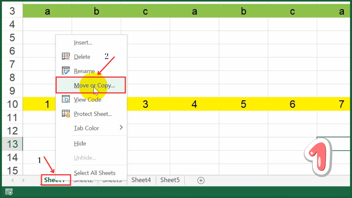 hướng dẫn cách gửi 1 sheet trong excel qua zalo - Lưu 1 sheet trong Excel thành file riêng - bước 1
