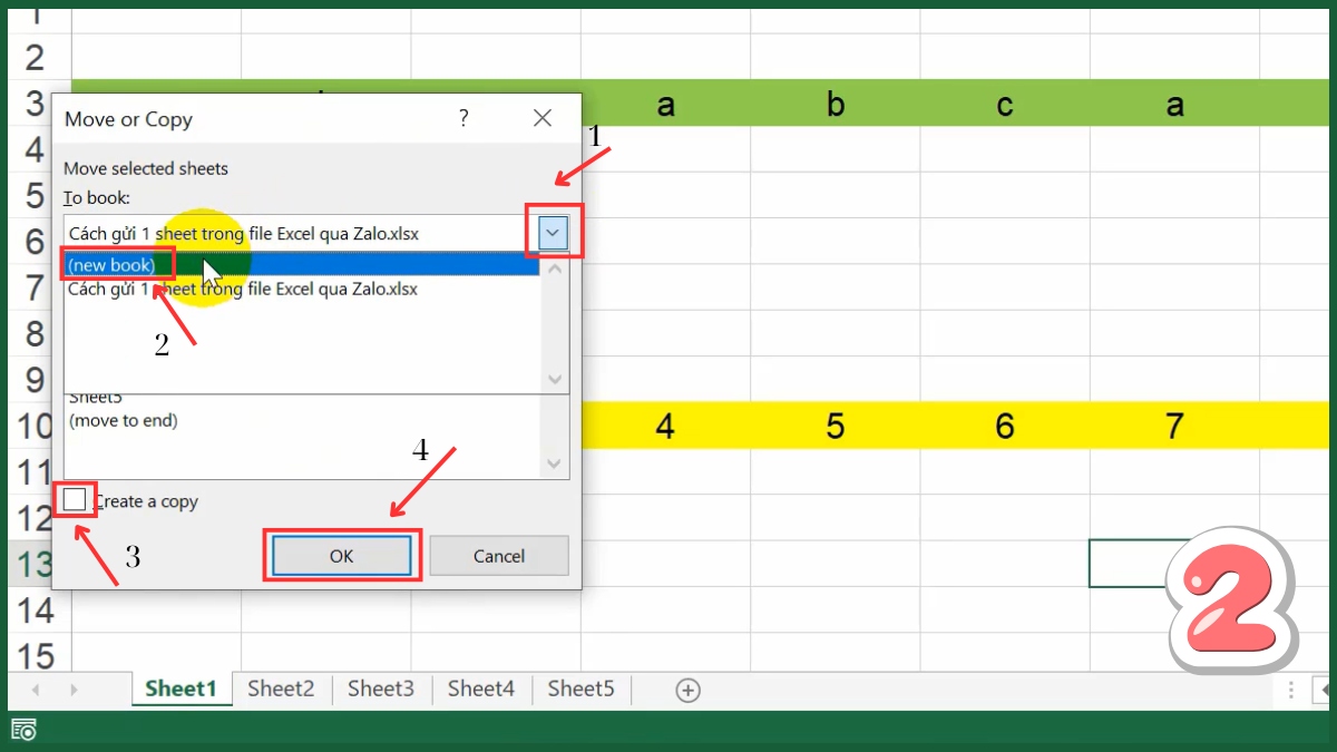 hướng dẫn cách gửi 1 sheet trong excel qua zalo - Lưu 1 sheet trong Excel thành file riêng - bước 2